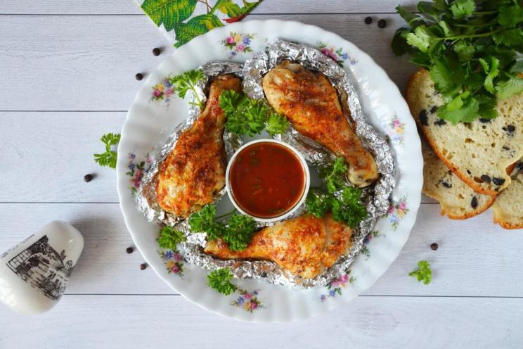 Foil-Baked Chicken Drumsticks