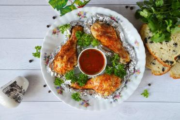Foil-Baked Chicken Drumsticks