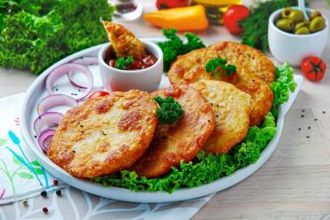 Crispy Fried Onion Flatbreads