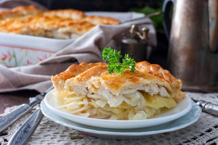 Crispy Chicken Cube Pie