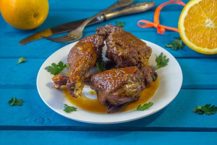 Oven-Roasted Duck with Orange Sauce