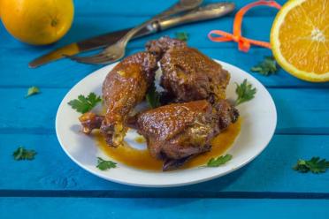 Oven-Roasted Duck with Orange Sauce