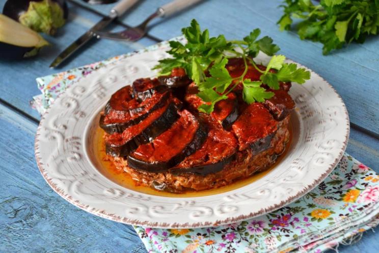 Baked Eggplants with Meat