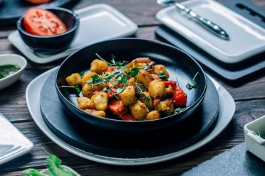 Deep Sea Fish & Vegetable Stew with Italian Pesto