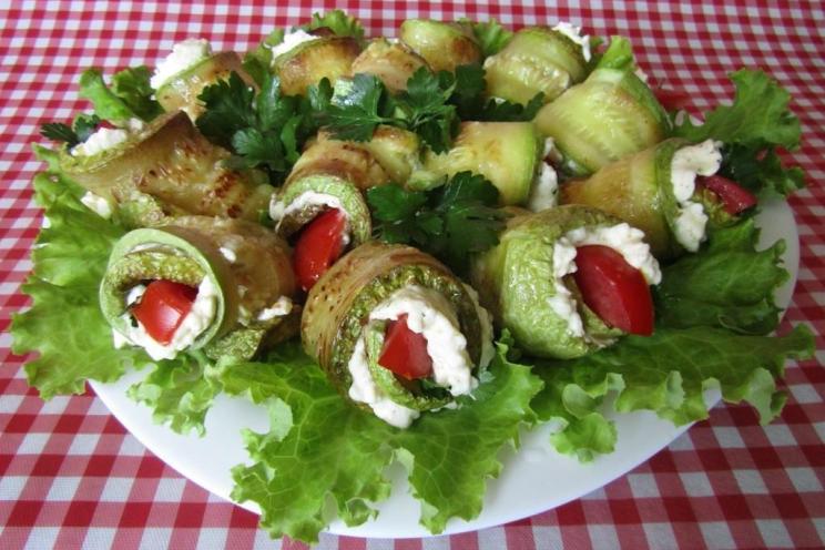 Creamy Zucchini Rolls