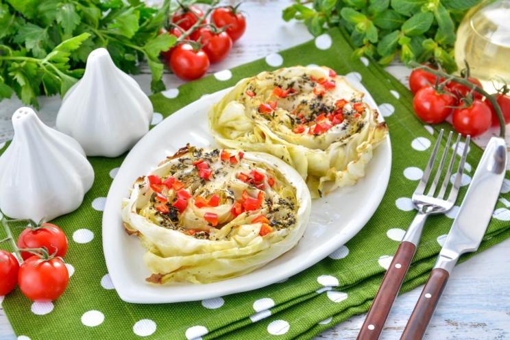 Roasted Cabbage Steaks Roasted Cabbage Steaks