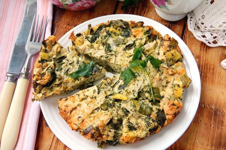 Easy Cheesy Torn Lavash Pie