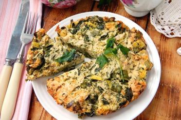 Easy Cheesy Torn Lavash Pie