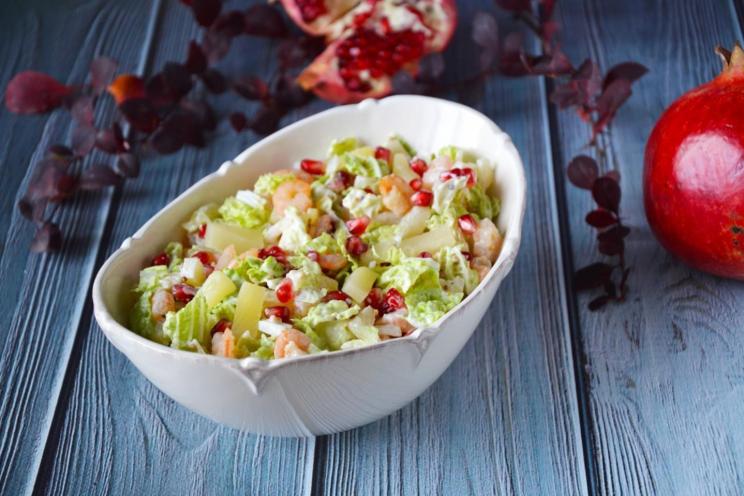 Shrimp & Chinese Cabbage Salad with Versatile Dressing Shrimp & Chinese Cabbage Salad with Versatile Dressing