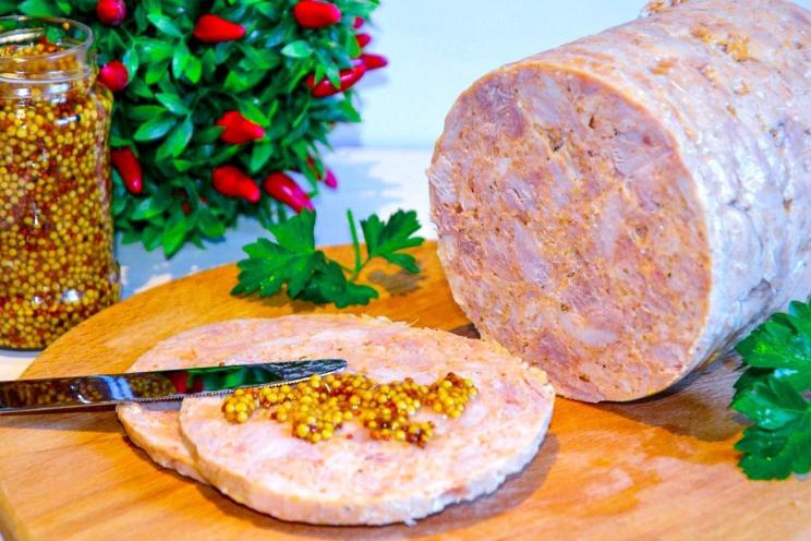 Homemade Chicken Ham in a Ham Maker