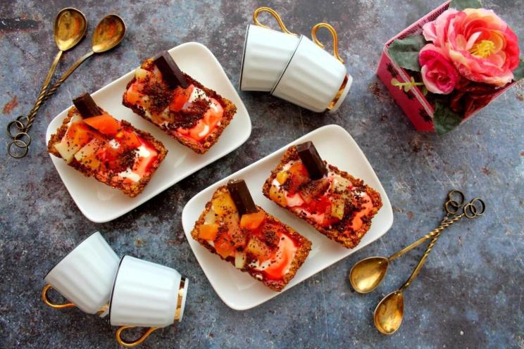 Fruit-Filled Oatmeal Baskets
