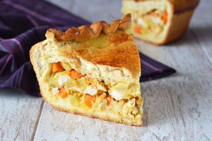 Chicken & Potato Yeast Dough Pie