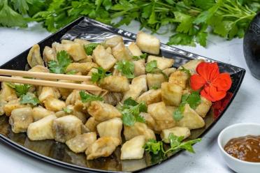 Crispy Eggplant with Savory Chinese Sauce