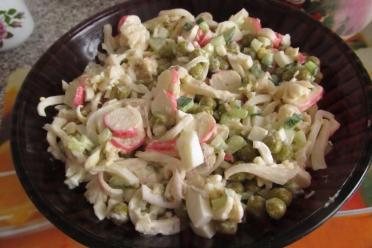 Healthy Squid and Green Pea Salad