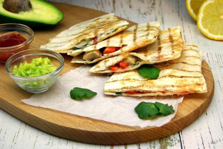 Chicken and Cheese Quesadilla Delight