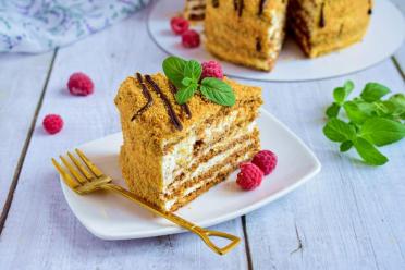 Delightful Custard Honey Cake for Any Occasion