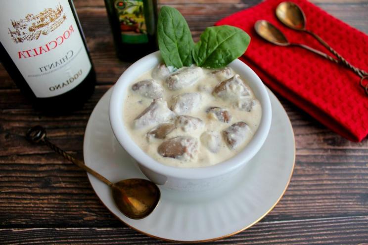 Creamy Chicken Hearts Delight