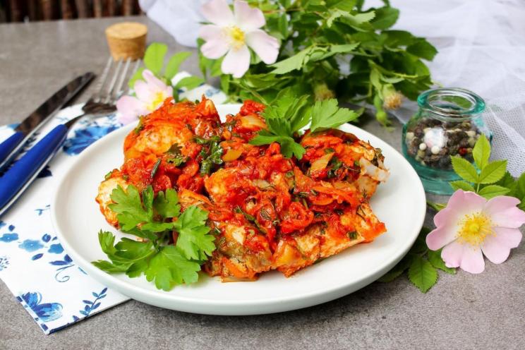 Tangy Marinated Fish with Carrots and Onions