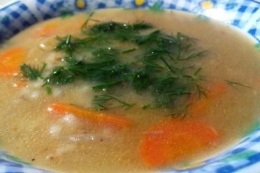 Quick & Easy Rice and Carrot Fish Soup