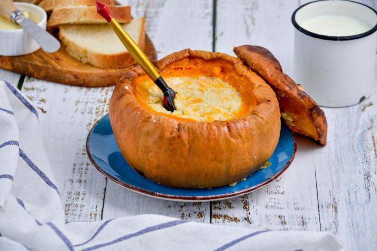 Pumpkin Millet Porridge with Milk Pumpkin Millet Porridge with Milk