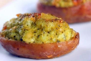 Roasted Baby Potatoes with Mushrooms