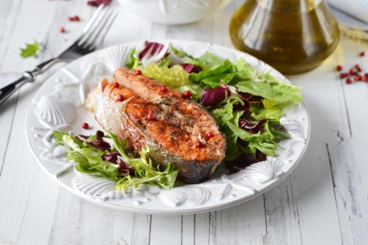 Grilled Salmon Steak Grilled Salmon Steak