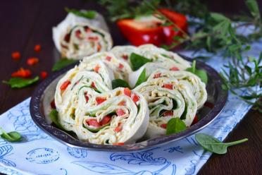 Cheesy Lavash Rolls
