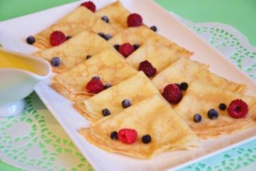 Delicious Pancakes with Zesty Orange Sauce