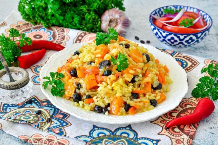 Pumpkin Pilaf: Sweet and Savory Vegan Delight