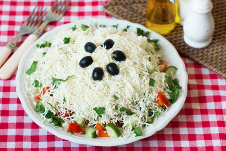 Classic Bulgarian Shopska Salad Classic Bulgarian Shopska Salad