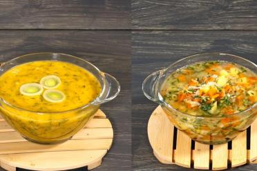 Hearty Vegetable Rice Soup with Fish Broth