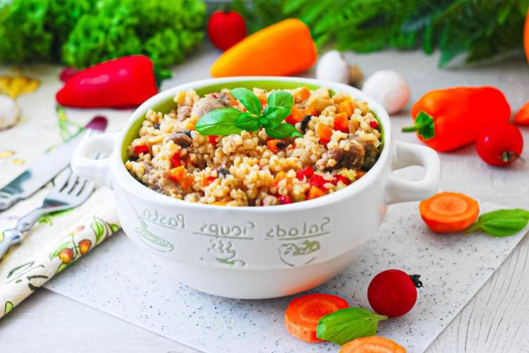 One-Pan Turkey and Vegetable Bulgur