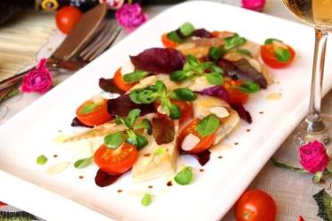 Steamed Tilapia with Cherry Tomato Salad