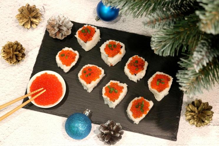 Crab & Red Caviar Rolls