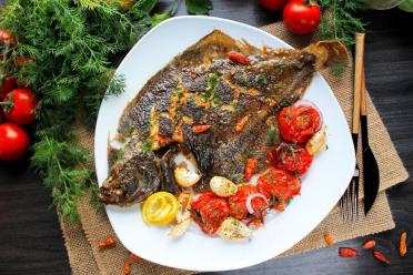 Oven-Baked Whole Flounder