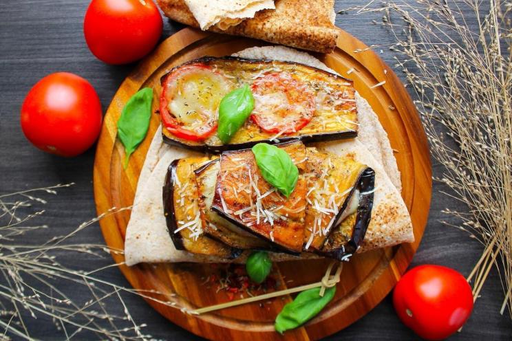 Baked Italian Eggplant with Herbs and Cheese Baked Italian Eggplant with Herbs and Cheese