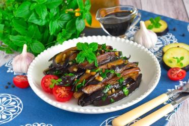 Soy-Glazed Fried Eggplant Snacks