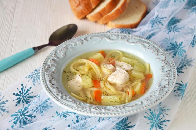 Hearty Chicken Potato Noodle Soup
