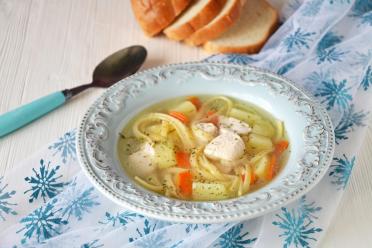 Hearty Chicken Potato Noodle Soup