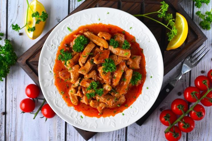 Quick & Easy Pork Goulash with Tomato Gravy