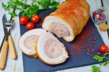 Oven-Baked Pork Belly Roll