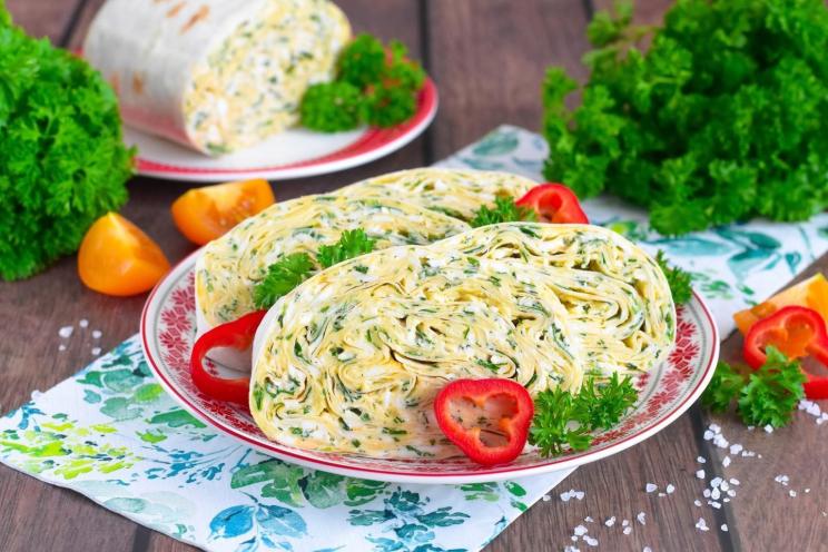 Quick Garlic Cheese Lavash Roll Snack Quick Garlic Cheese Lavash Roll Snack