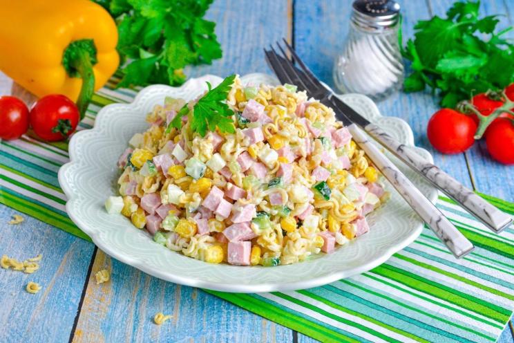 Easy Rollton Sausage Salad