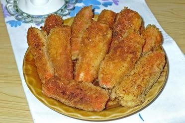 Cheesy Fried Crab Sticks