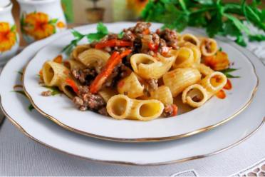Minced Meat Pasta Skillet