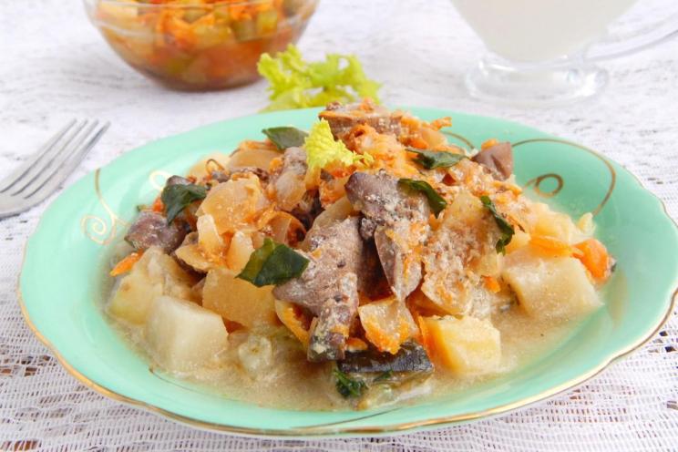Creamy Beef Liver with Onions