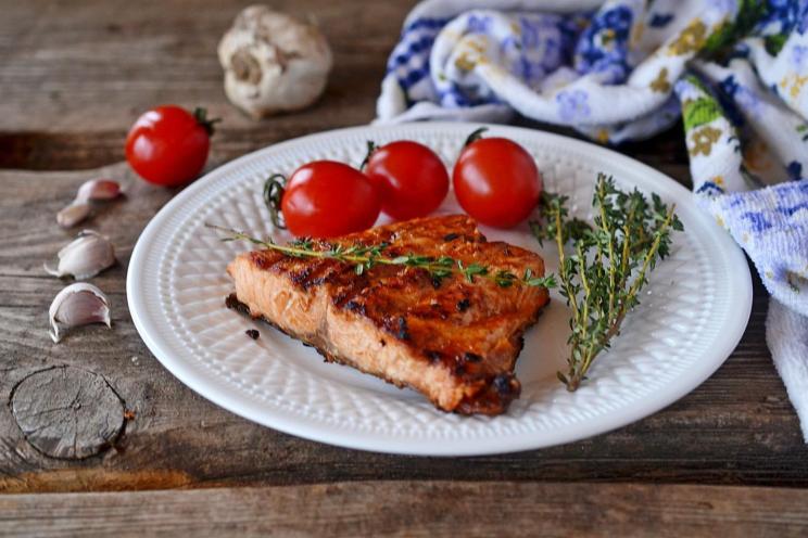 Grilled Garlic-Soy Marinated Salmon