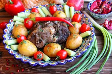 Uzbek Lamb and Potato Kebab
