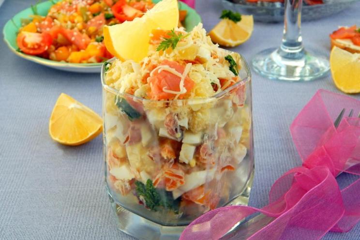 Elegant Trout Salad in a Glass