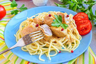 Creamy Chicken Spaghetti Delight